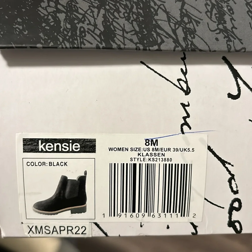 Kensie Black Boots Size 8 - Picture 11 of 11